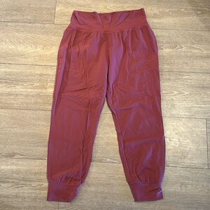Athleta Rose colored Joggers L Large